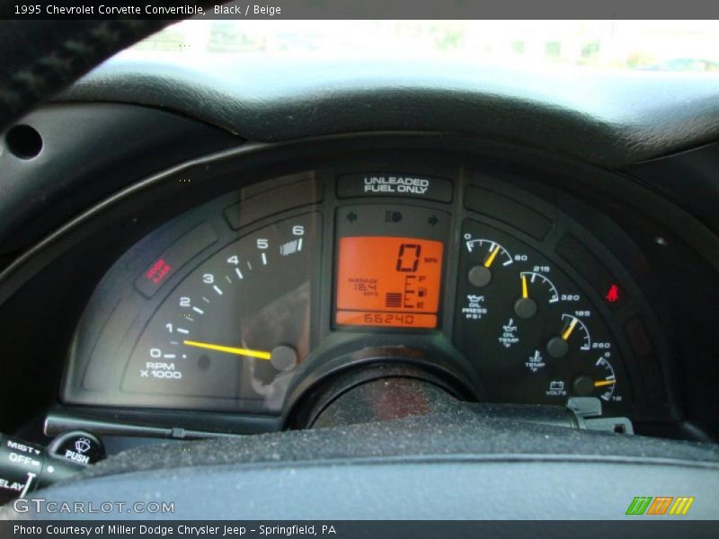 Black / Beige 1995 Chevrolet Corvette Convertible