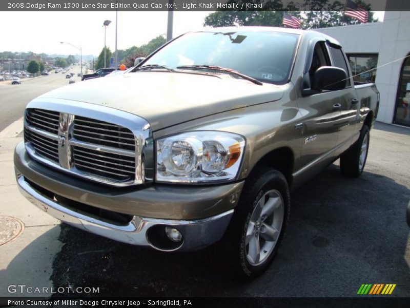 Light Khaki Metallic / Khaki 2008 Dodge Ram 1500 Lone Star Edition Quad Cab 4x4