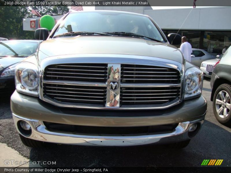 Light Khaki Metallic / Khaki 2008 Dodge Ram 1500 Lone Star Edition Quad Cab 4x4
