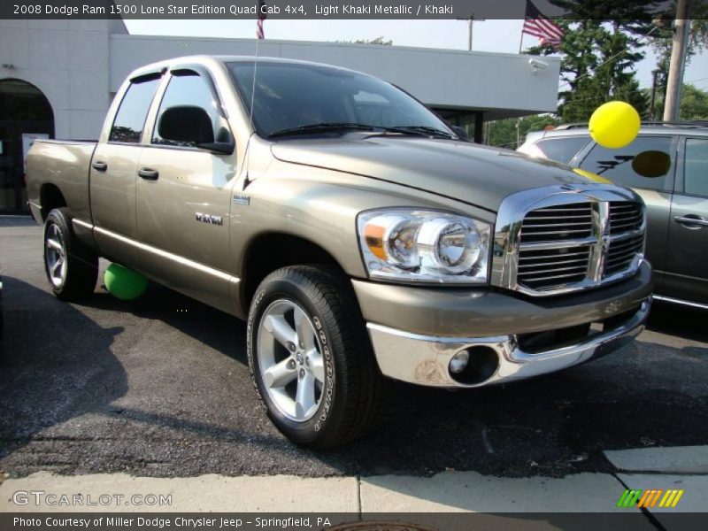 Light Khaki Metallic / Khaki 2008 Dodge Ram 1500 Lone Star Edition Quad Cab 4x4