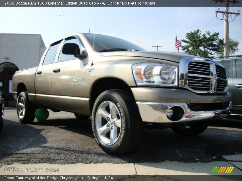 Light Khaki Metallic / Khaki 2008 Dodge Ram 1500 Lone Star Edition Quad Cab 4x4