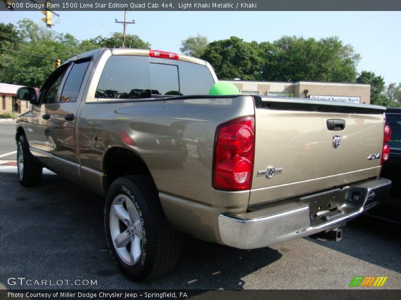 Light Khaki Metallic / Khaki 2008 Dodge Ram 1500 Lone Star Edition Quad Cab 4x4