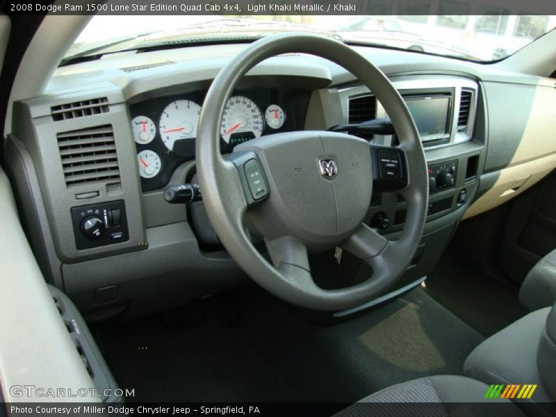 Light Khaki Metallic / Khaki 2008 Dodge Ram 1500 Lone Star Edition Quad Cab 4x4