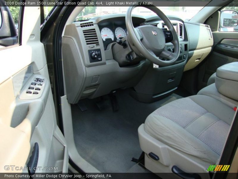Light Khaki Metallic / Khaki 2008 Dodge Ram 1500 Lone Star Edition Quad Cab 4x4