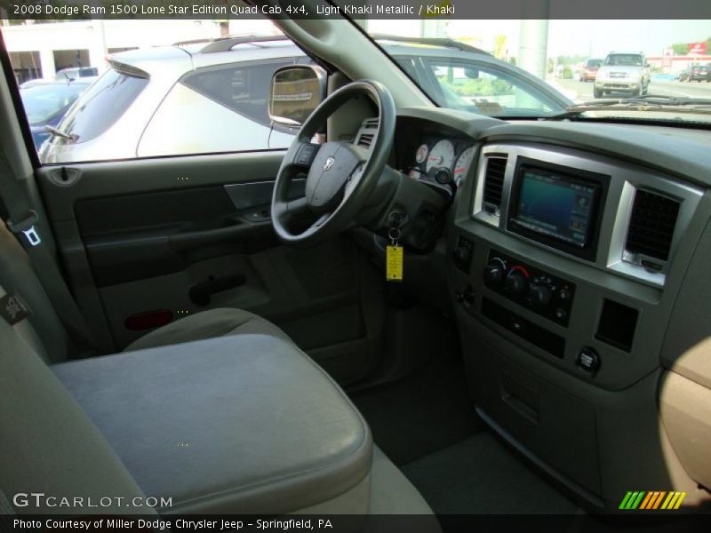 Light Khaki Metallic / Khaki 2008 Dodge Ram 1500 Lone Star Edition Quad Cab 4x4