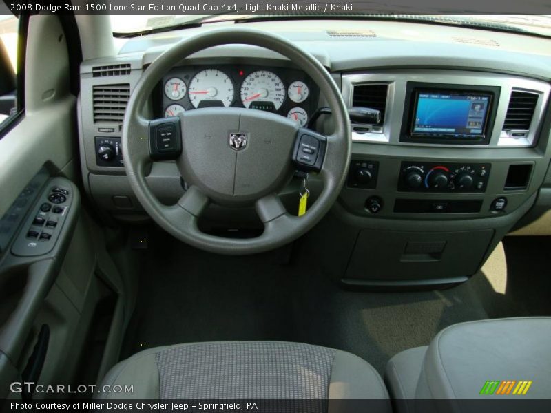 Light Khaki Metallic / Khaki 2008 Dodge Ram 1500 Lone Star Edition Quad Cab 4x4