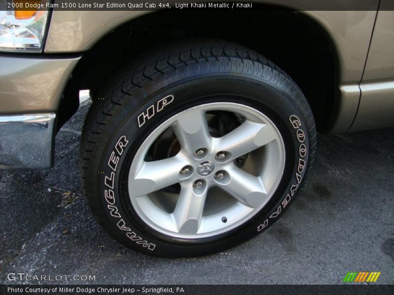 Light Khaki Metallic / Khaki 2008 Dodge Ram 1500 Lone Star Edition Quad Cab 4x4