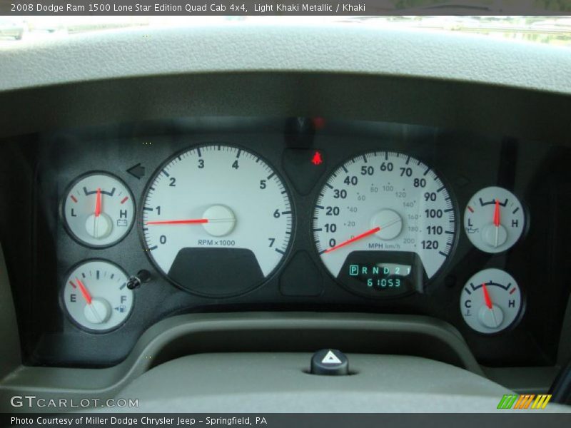Light Khaki Metallic / Khaki 2008 Dodge Ram 1500 Lone Star Edition Quad Cab 4x4