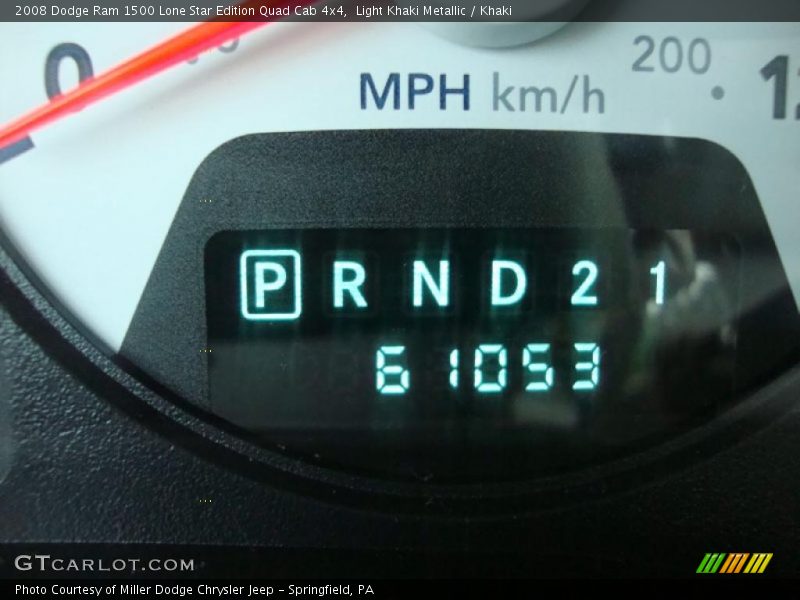 Light Khaki Metallic / Khaki 2008 Dodge Ram 1500 Lone Star Edition Quad Cab 4x4