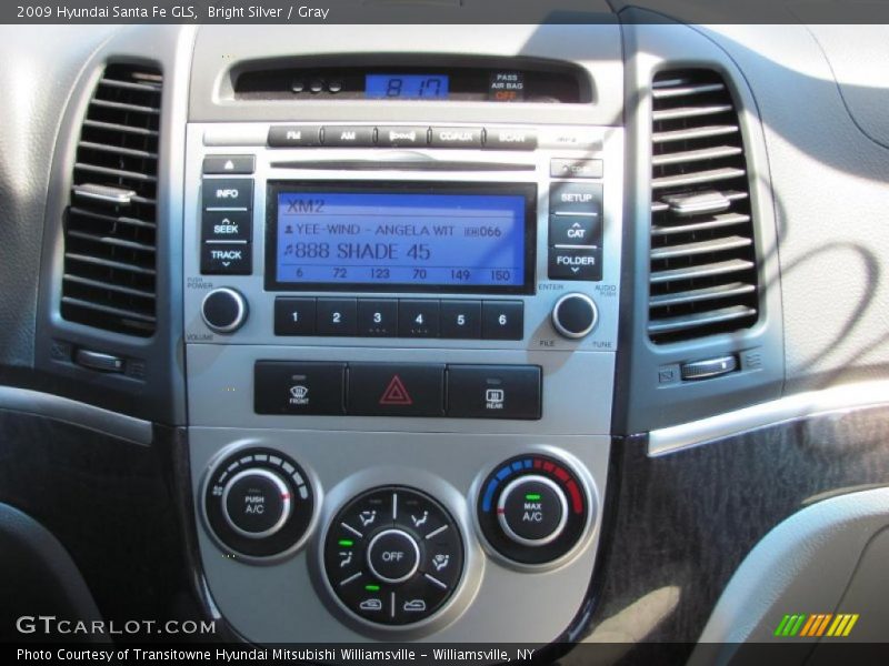 Bright Silver / Gray 2009 Hyundai Santa Fe GLS