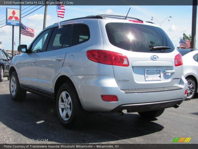 Bright Silver / Gray 2009 Hyundai Santa Fe GLS