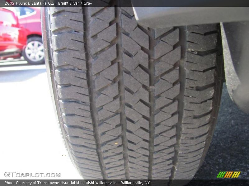 Bright Silver / Gray 2009 Hyundai Santa Fe GLS