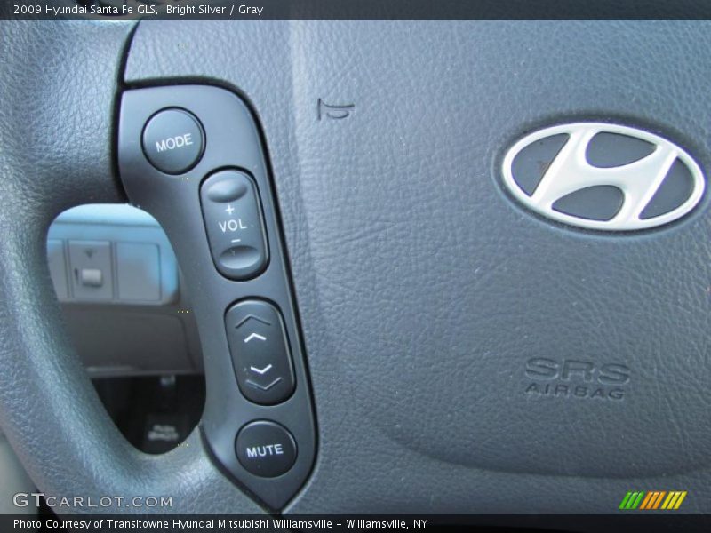Bright Silver / Gray 2009 Hyundai Santa Fe GLS