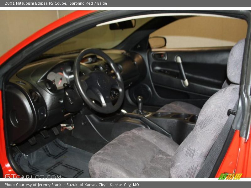 Saronno Red / Beige 2001 Mitsubishi Eclipse RS Coupe