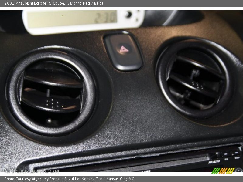 Saronno Red / Beige 2001 Mitsubishi Eclipse RS Coupe