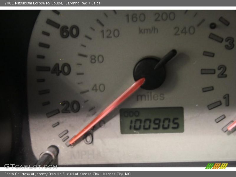 Saronno Red / Beige 2001 Mitsubishi Eclipse RS Coupe
