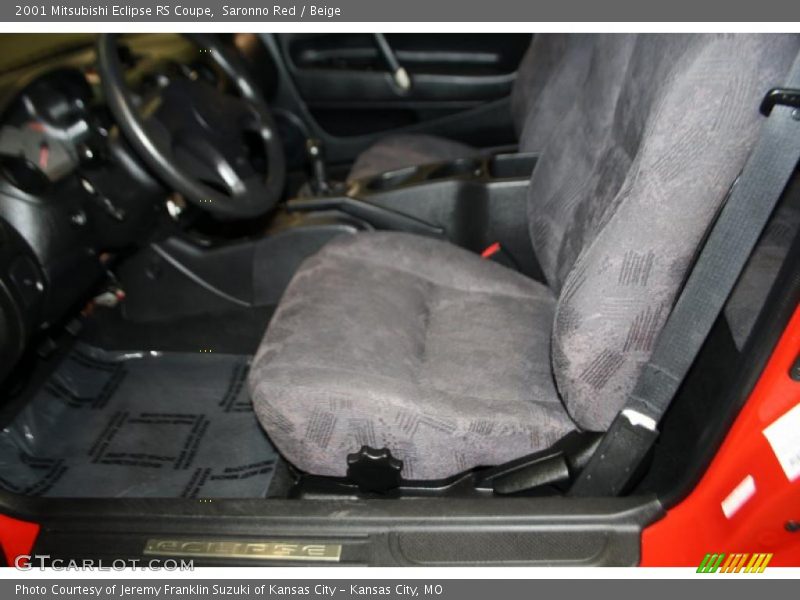 Saronno Red / Beige 2001 Mitsubishi Eclipse RS Coupe