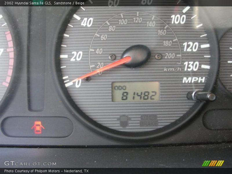 Sandstone / Beige 2002 Hyundai Santa Fe GLS