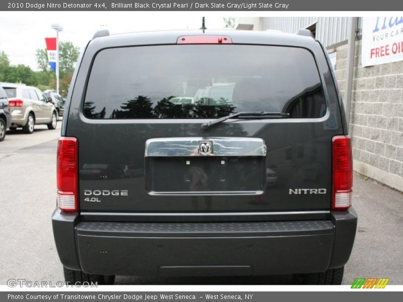 Brilliant Black Crystal Pearl / Dark Slate Gray/Light Slate Gray 2010 Dodge Nitro Detonator 4x4