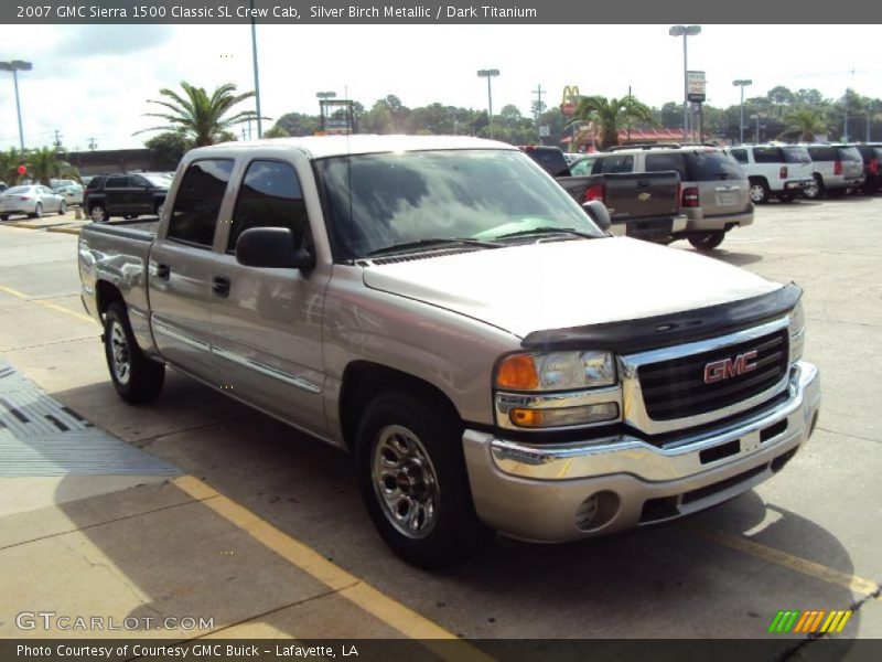 Silver Birch Metallic / Dark Titanium 2007 GMC Sierra 1500 Classic SL Crew Cab