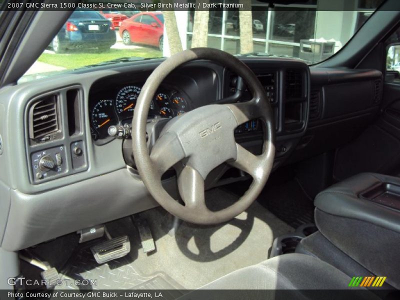 Silver Birch Metallic / Dark Titanium 2007 GMC Sierra 1500 Classic SL Crew Cab