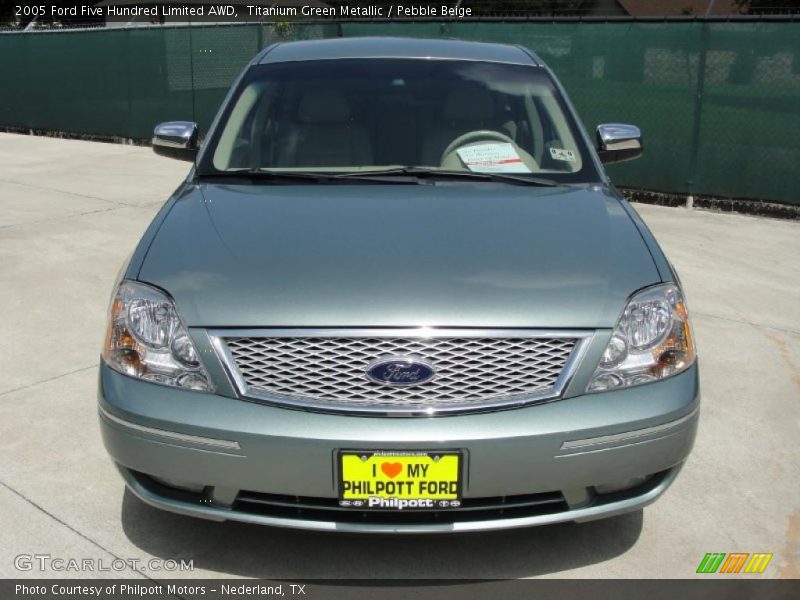 Titanium Green Metallic / Pebble Beige 2005 Ford Five Hundred Limited AWD