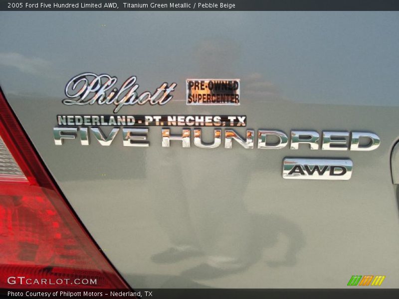 Titanium Green Metallic / Pebble Beige 2005 Ford Five Hundred Limited AWD