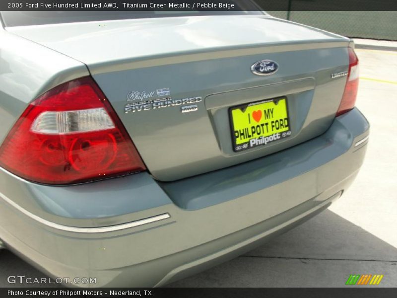 Titanium Green Metallic / Pebble Beige 2005 Ford Five Hundred Limited AWD