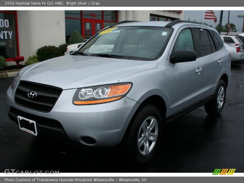 Bright Silver / Gray 2009 Hyundai Santa Fe GLS 4WD