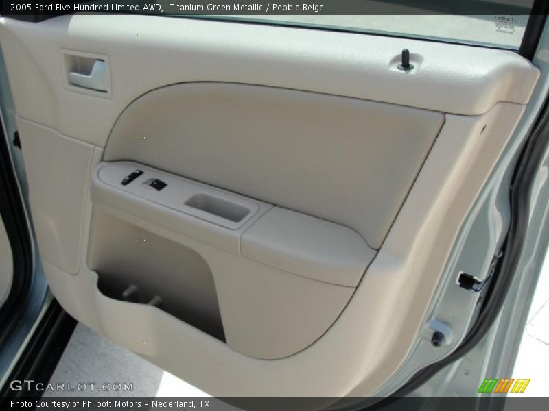 Titanium Green Metallic / Pebble Beige 2005 Ford Five Hundred Limited AWD