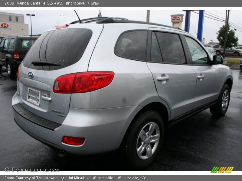 Bright Silver / Gray 2009 Hyundai Santa Fe GLS 4WD