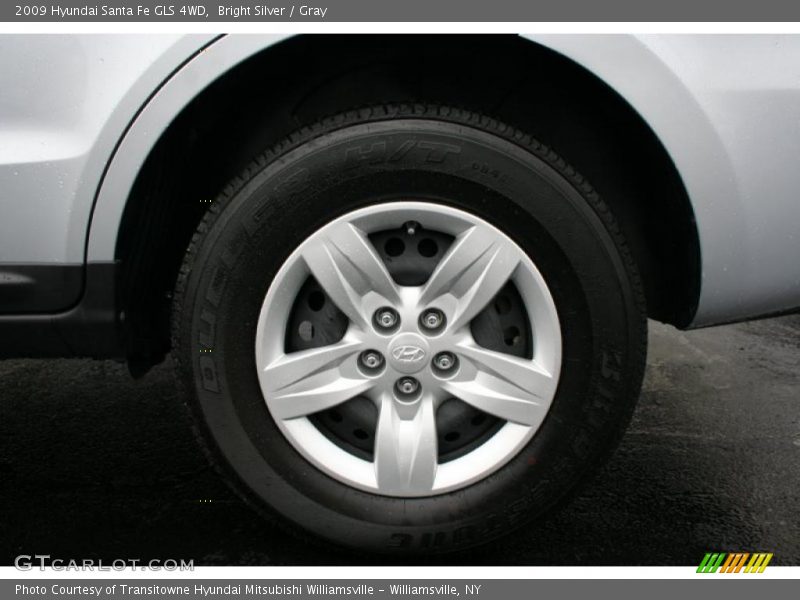 Bright Silver / Gray 2009 Hyundai Santa Fe GLS 4WD