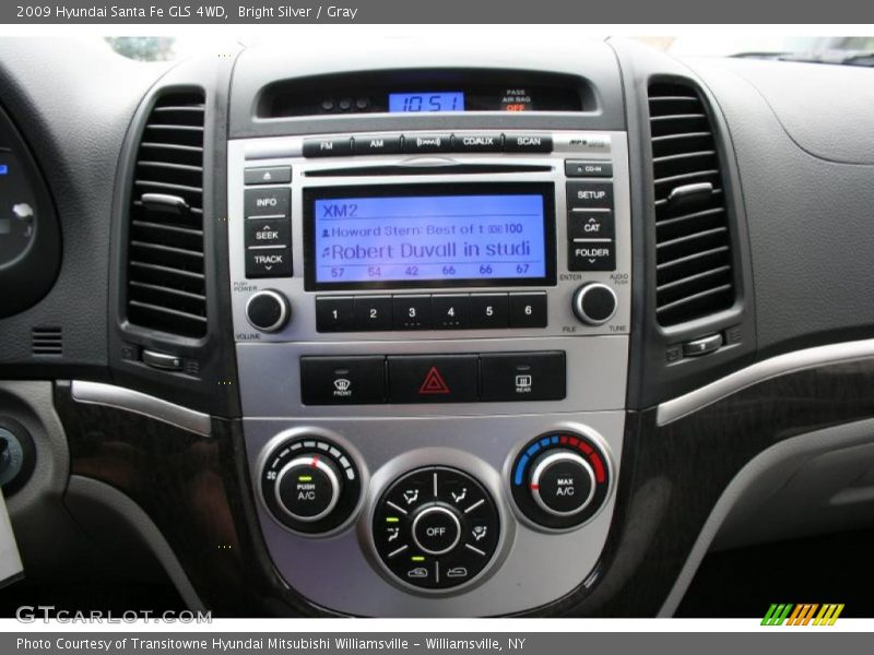 Bright Silver / Gray 2009 Hyundai Santa Fe GLS 4WD