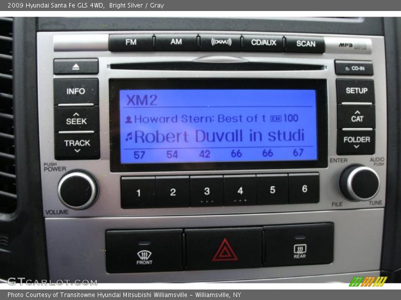 Bright Silver / Gray 2009 Hyundai Santa Fe GLS 4WD