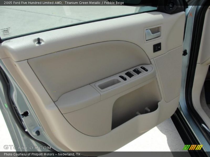 Titanium Green Metallic / Pebble Beige 2005 Ford Five Hundred Limited AWD