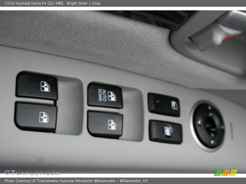 Bright Silver / Gray 2009 Hyundai Santa Fe GLS 4WD