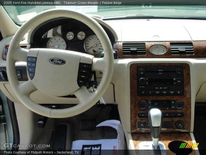 Titanium Green Metallic / Pebble Beige 2005 Ford Five Hundred Limited AWD