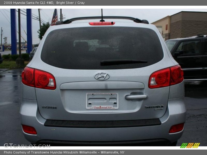 Bright Silver / Gray 2009 Hyundai Santa Fe GLS 4WD