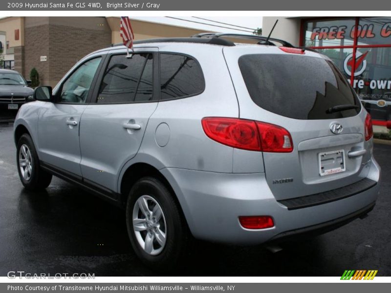 Bright Silver / Gray 2009 Hyundai Santa Fe GLS 4WD