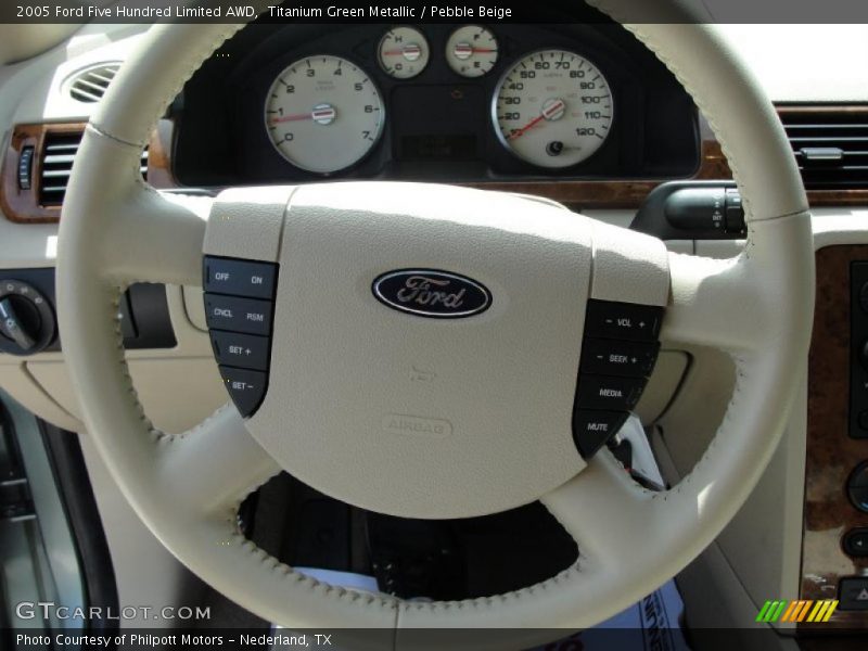 Titanium Green Metallic / Pebble Beige 2005 Ford Five Hundred Limited AWD