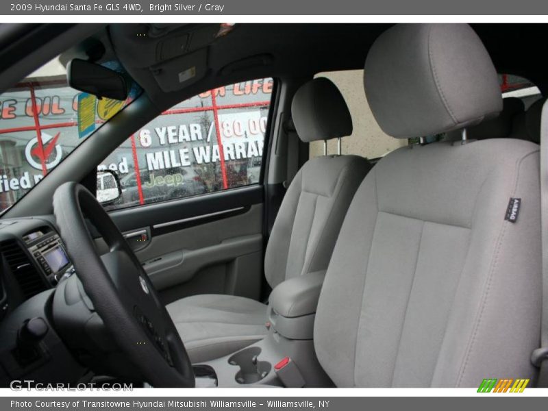 Bright Silver / Gray 2009 Hyundai Santa Fe GLS 4WD
