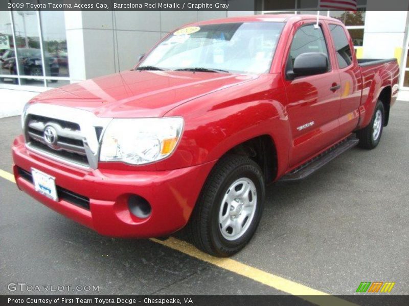Barcelona Red Metallic / Graphite Gray 2009 Toyota Tacoma Access Cab