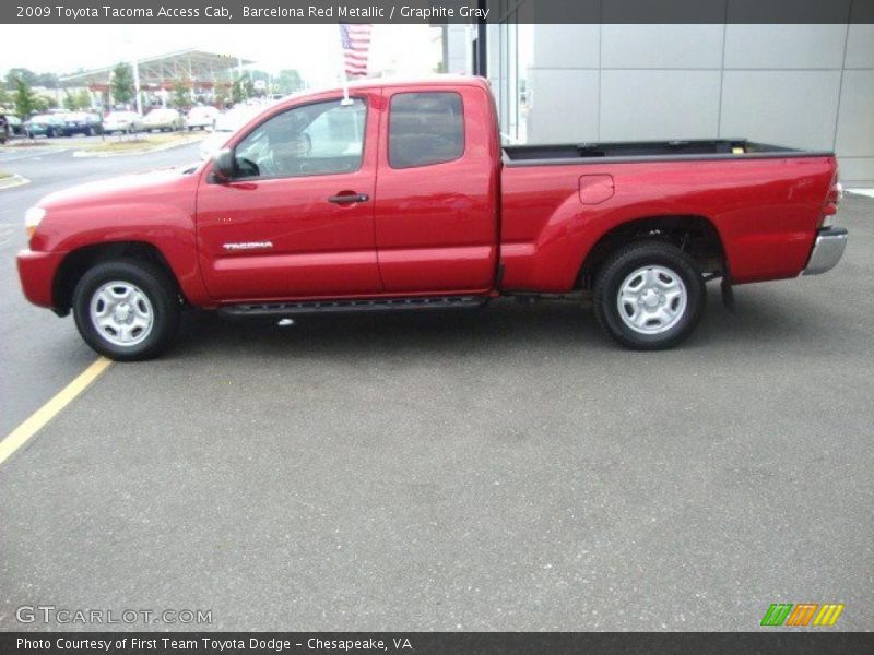Barcelona Red Metallic / Graphite Gray 2009 Toyota Tacoma Access Cab
