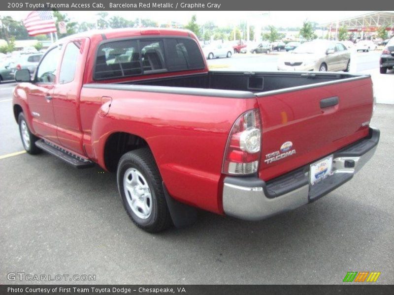 Barcelona Red Metallic / Graphite Gray 2009 Toyota Tacoma Access Cab