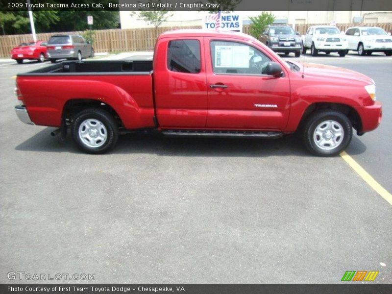 Barcelona Red Metallic / Graphite Gray 2009 Toyota Tacoma Access Cab
