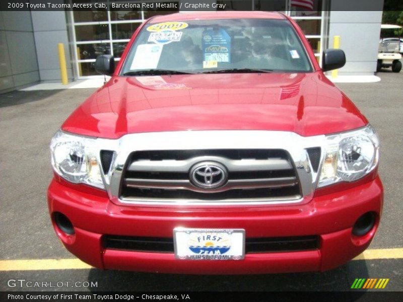 Barcelona Red Metallic / Graphite Gray 2009 Toyota Tacoma Access Cab