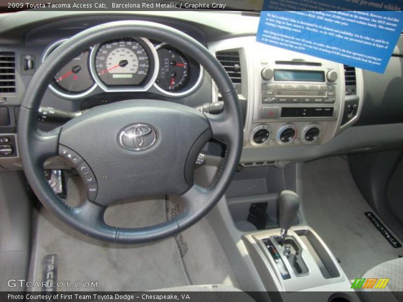 Barcelona Red Metallic / Graphite Gray 2009 Toyota Tacoma Access Cab