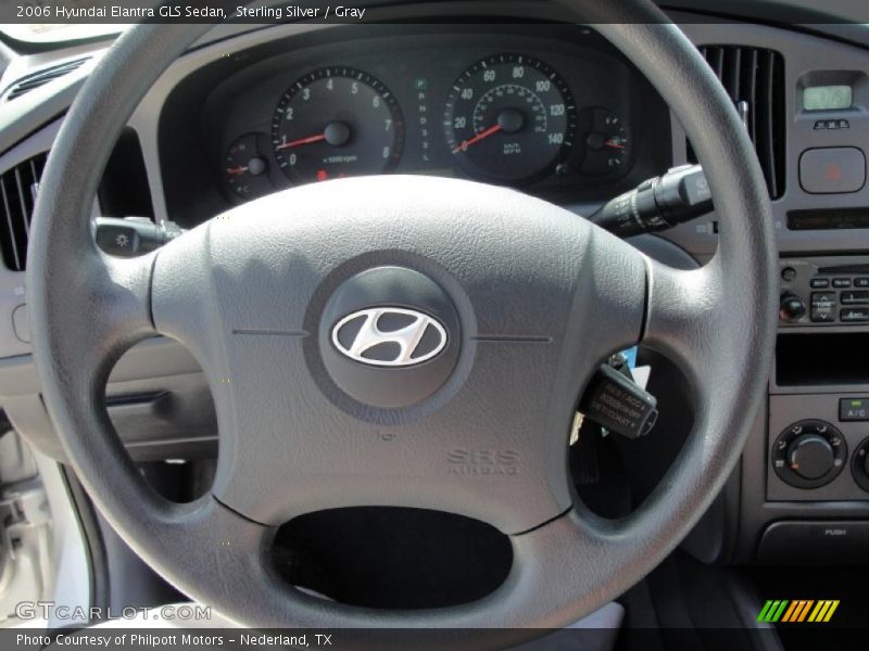 Sterling Silver / Gray 2006 Hyundai Elantra GLS Sedan