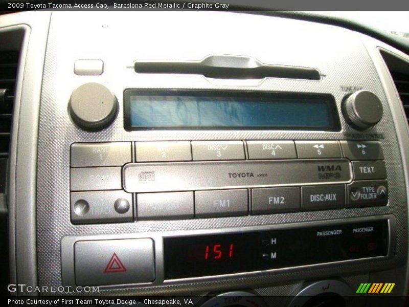 Barcelona Red Metallic / Graphite Gray 2009 Toyota Tacoma Access Cab