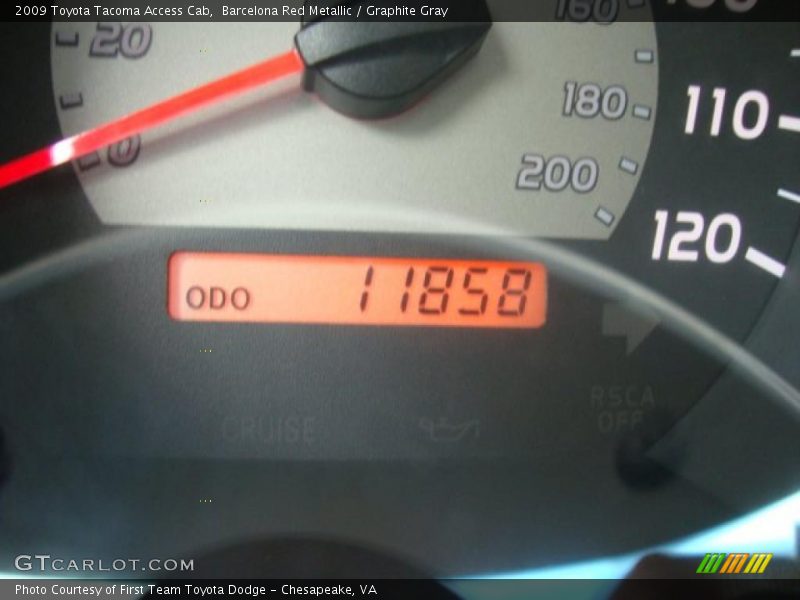 Barcelona Red Metallic / Graphite Gray 2009 Toyota Tacoma Access Cab